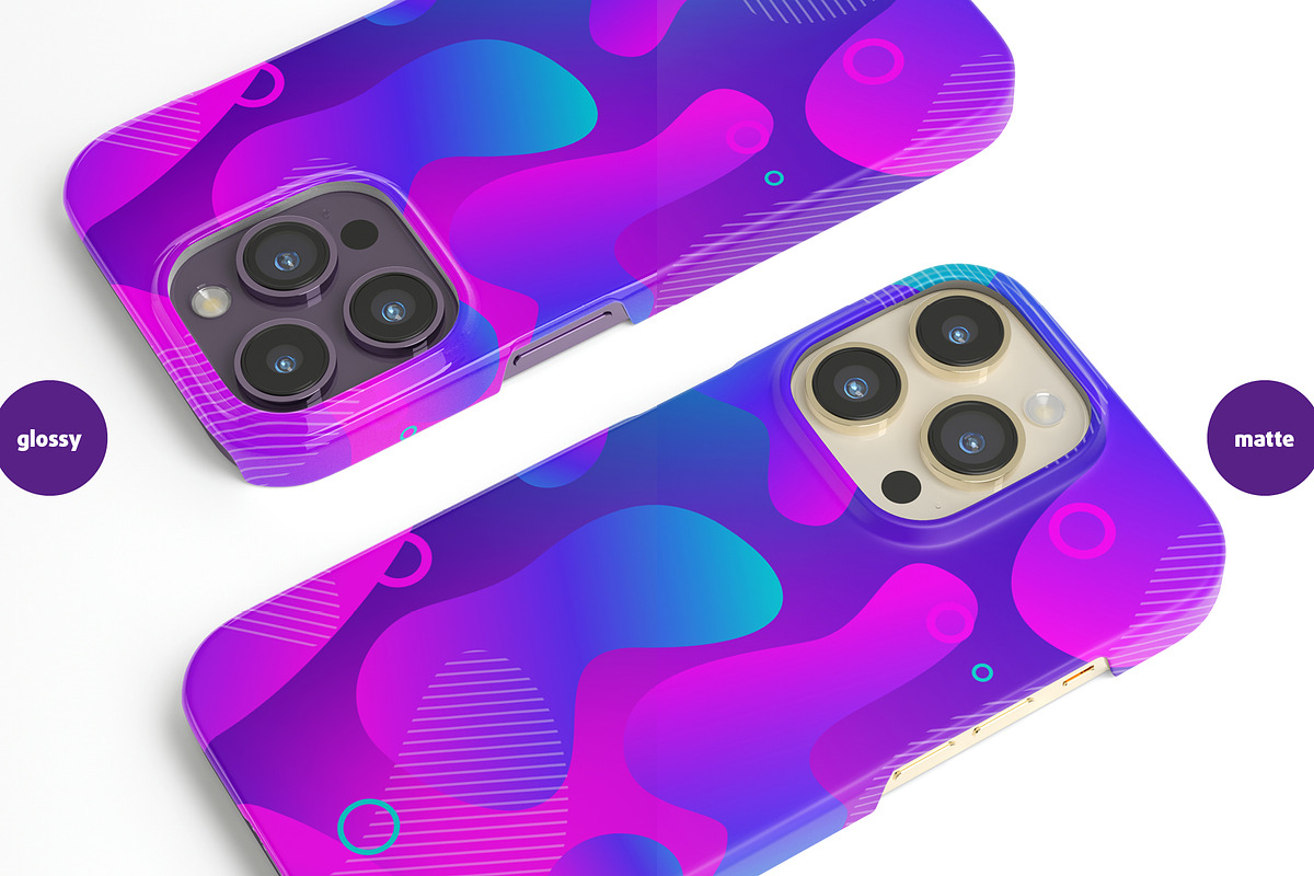 Phone 14 Pro Snap case Mock-up, an iPhone Mockup by Colatudo Store (Photo 9 of 9)