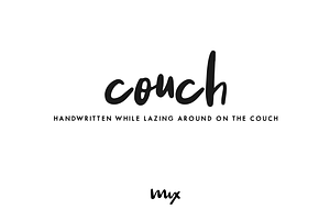 Couch A Handwritten Font