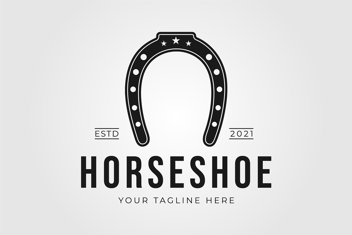 horseshoe stable or blacksmith logo, a Graphic by Rizkaarishandy_shop (Photo 1 of 2)