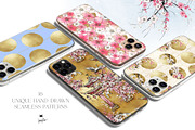Cherry Blossoms Japanese Patterns, a Pattern Graphic by KaramfilaS (Thumbnail 2 of 23)