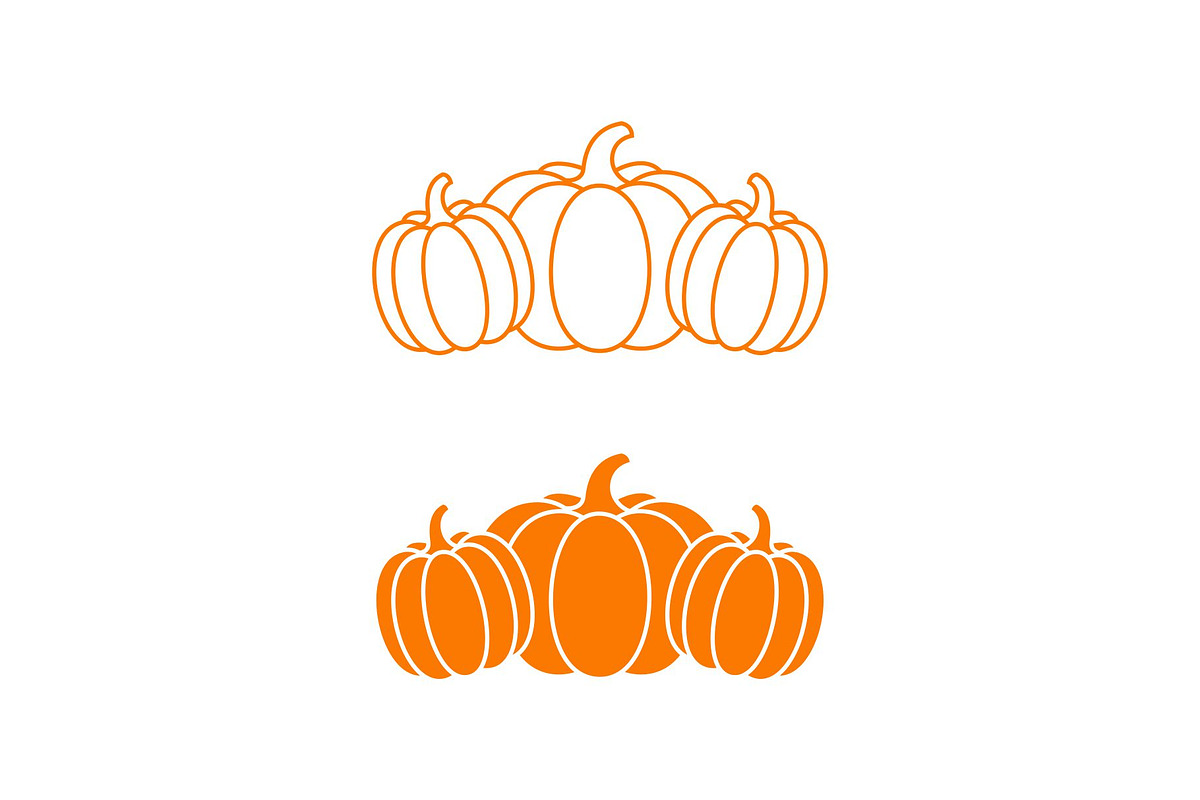 Set of Pumpkins Farm Icon Design, an Icon by Buqancreative