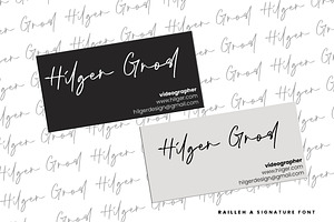 Railleh Handwriting Signature Font