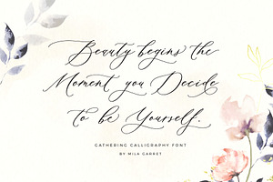 Gathering Calligraphy Wedding Script