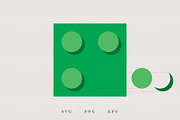 Plastic Bricks Profiles, SVG, PNG, an Illustration by Kessens (Thumbnail 3 of 3)
