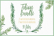 Wreath & branches watercolor, an Illustration by LABFcreations (Thumbnail 4 of 8)