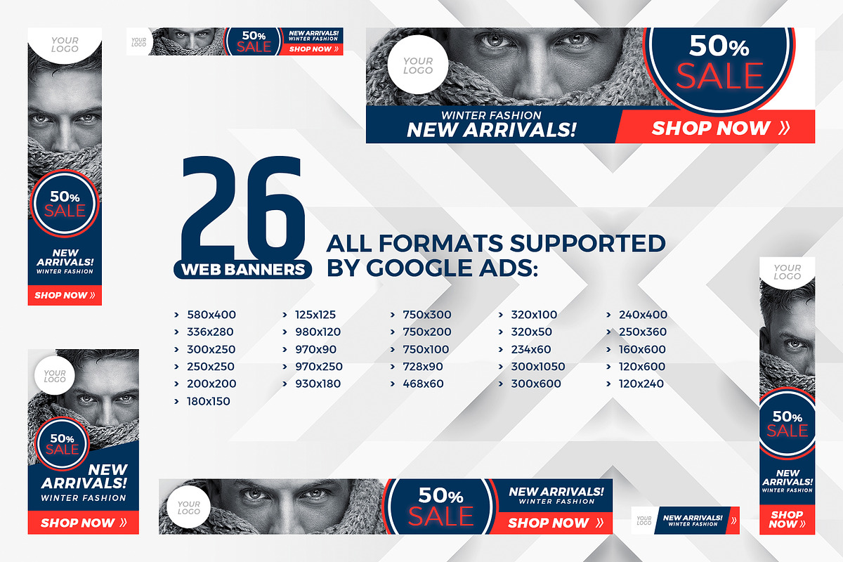 Web Banners Optimized for Google Ads, a Templates & Theme by Better Be a Designer (Photo 2 of 10)