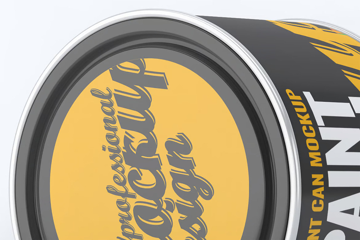 Paint Can Mockup, an Advertising Mockup by Hubzway (Photo 4 of 9)