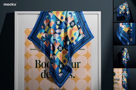 Silk Scarf Mockup - Studio Series 04