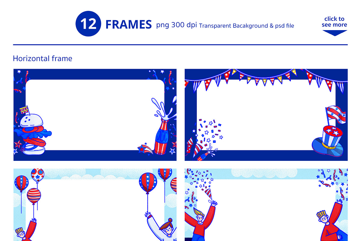 Freedom & Fireworks Celebration, a Seasonal Illustration by CreativeValuation (Photo 4 of 12)