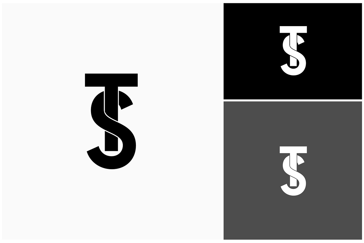 Initial Letter TS ST Monogram Logo, a Branding & Logo Template by ika trisiana