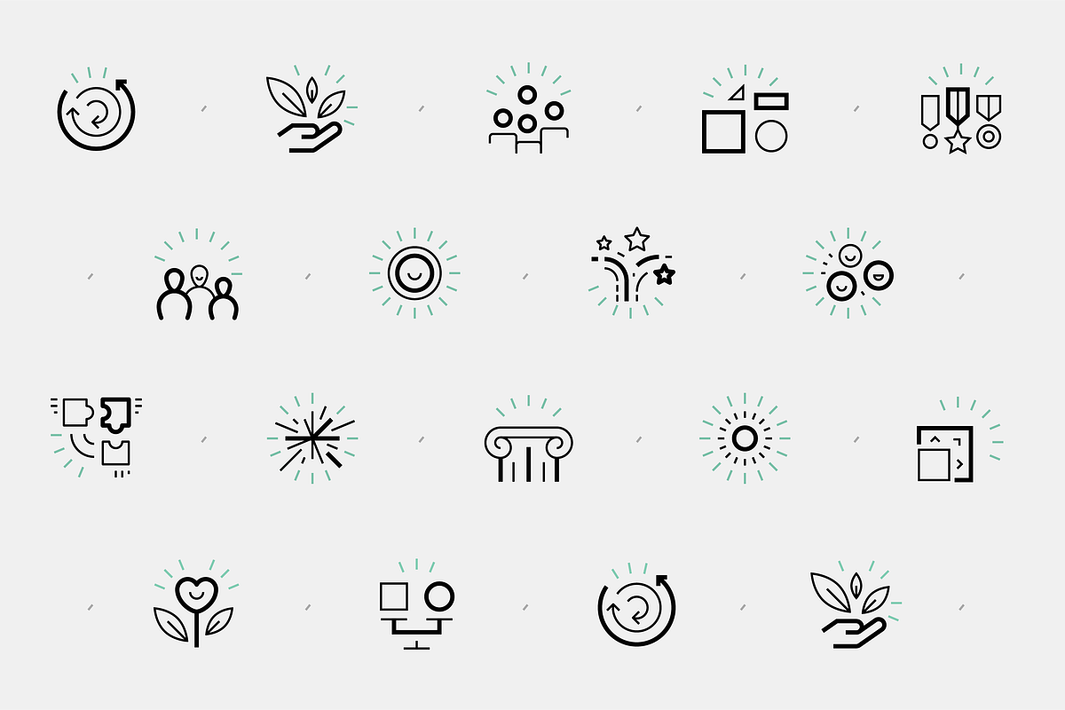 Business value icons, an Outline Icon by Vineta Rendon (Photo 2 of 7)