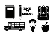Back To School Silhouette Bundle, an Illustration by Designer_Momina (Thumbnail 50 of 51)