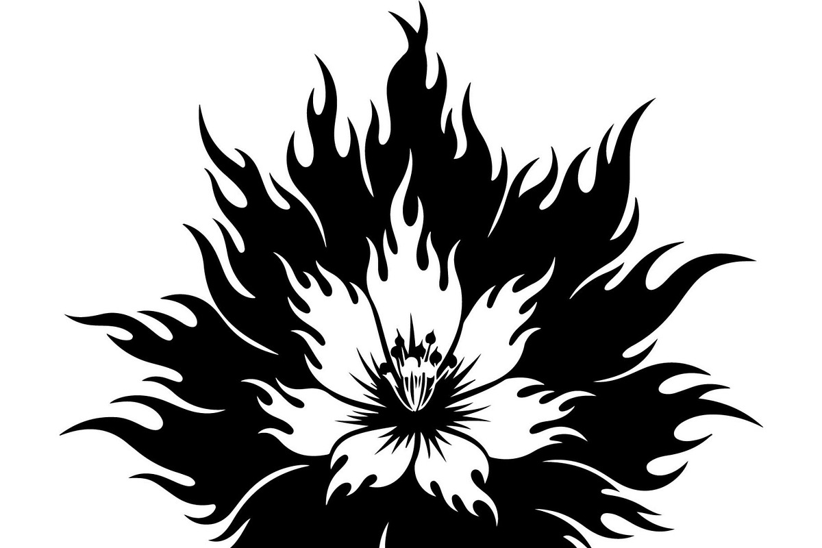 Bold Lotus Flower Silhouette, an Object Graphic by Creativeshirt (Photo 12 of 15)