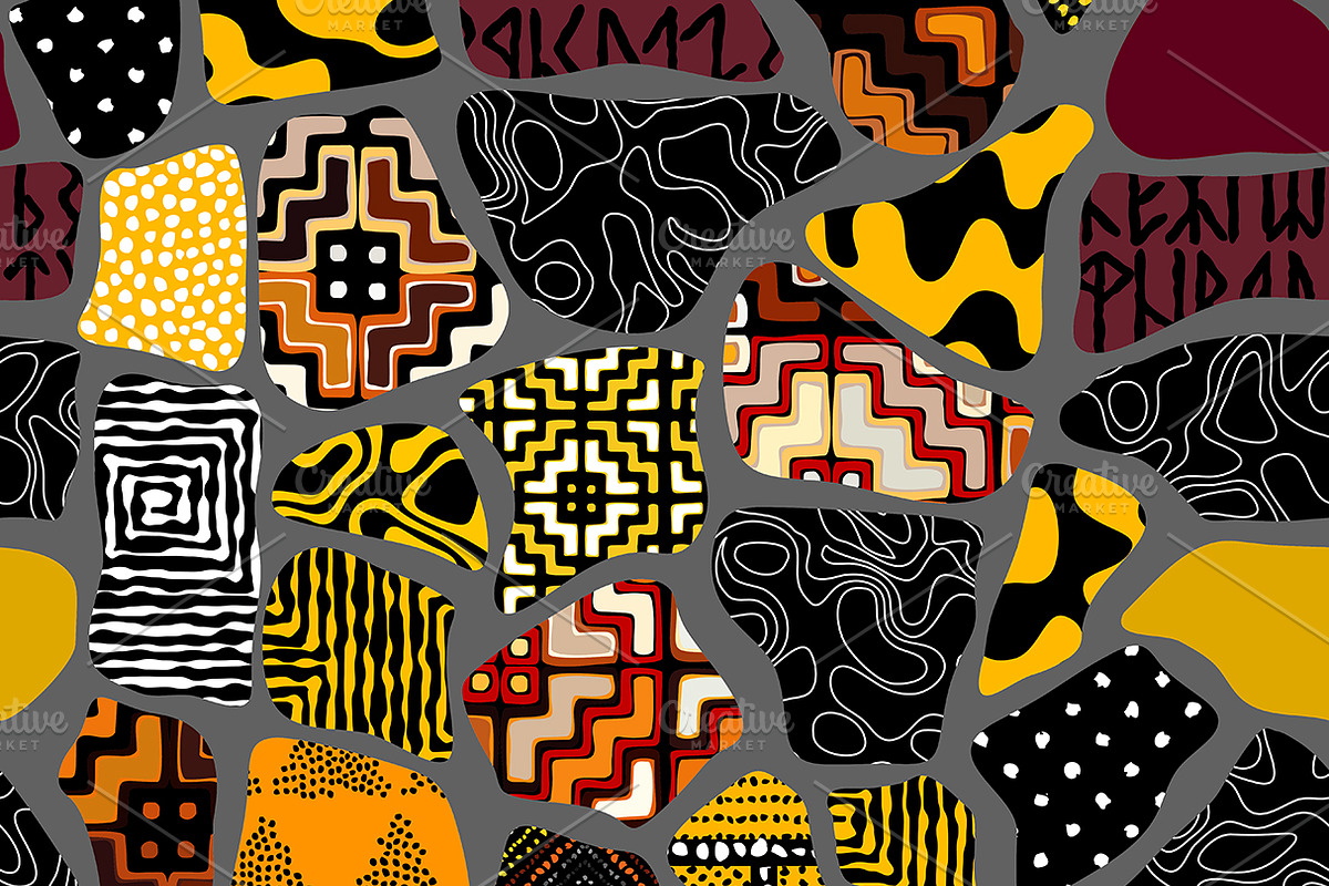 10 vector seamless patterns, a Pattern Graphic by tkdesign (Photo 4 of 11)