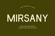 Mirsany - Sans Serif Font, a Sans Serif Font by Pikgura (Thumbnail 1 of 5)