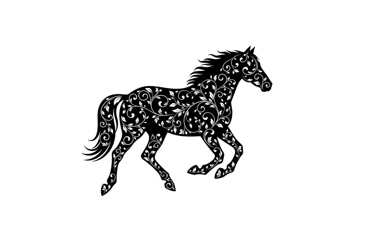 Running Horse Silhouette SVG Bundle, an Illustration by Creativeshirt (Photo 17 of 31)