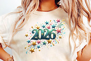 Glittery New Year Sublimation, an Illustration by DreamCafeArt (Thumbnail 5 of 6)