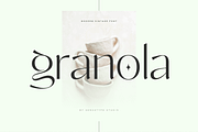 granola - unique modern vintage font, a Sans Serif Font by Sensatype (Thumbnail 17 of 17)