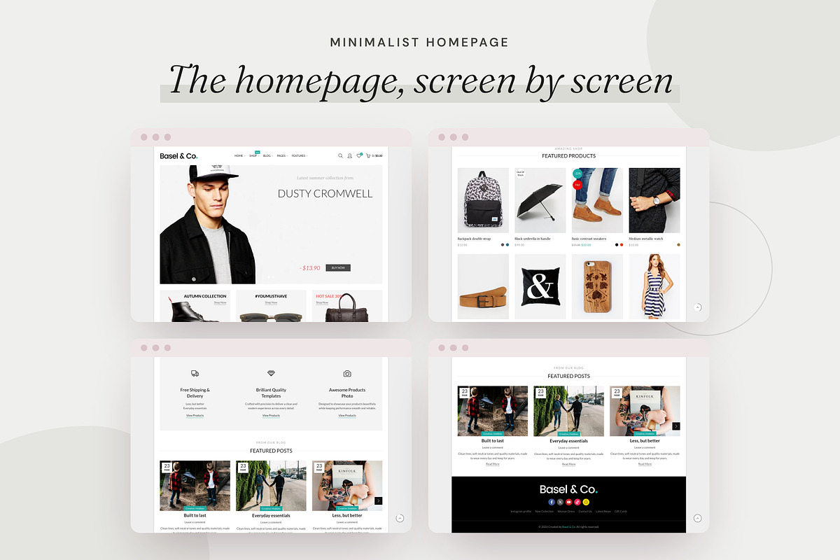 Basel Minimalist - Shopify Theme, a Shopify Template by Boost Convert (Photo 3 of 10)