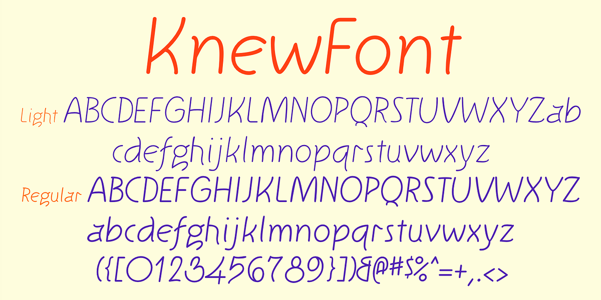 KnewFont, a Handwritten Font by Ingrimayne Type (Photo 5 of 7)