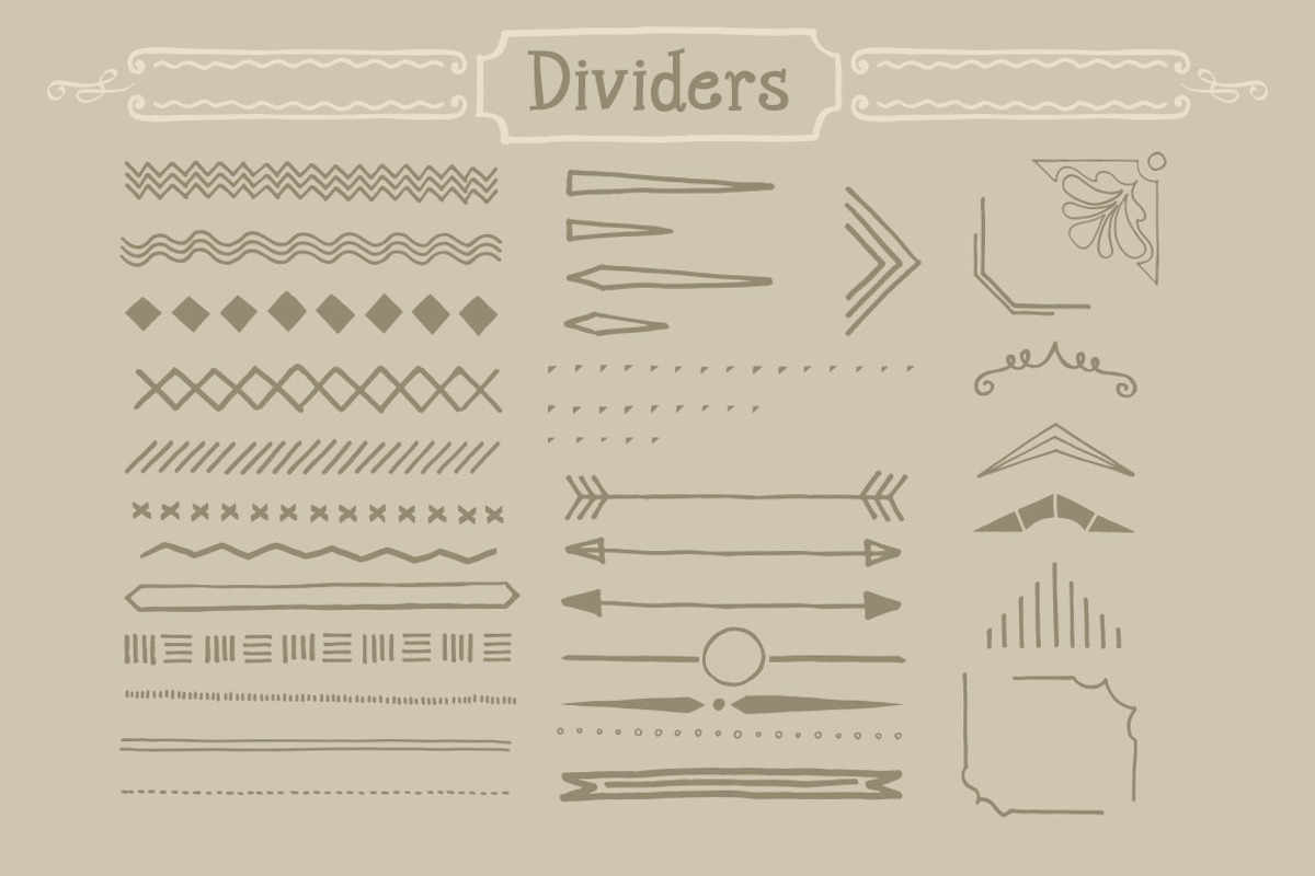 120 Handwritten Decorative Shapes 04 preview 3