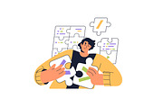 Programmers at work. IT concepts set, a Work Illustration by PaperTrident (Thumbnail 14 of 28)