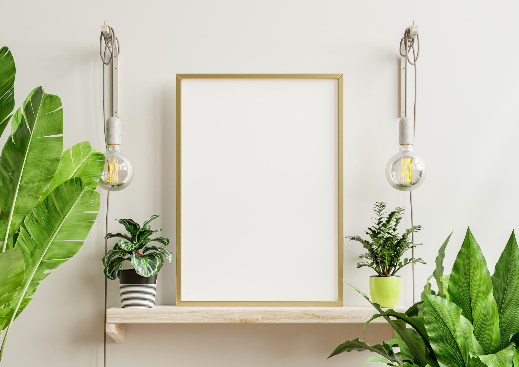 Interior poster mockup., an Architecture Photo by vanitjan