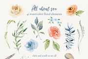 All about sea - watercolor clipart, a Decorative Illustration by long summer (Thumbnail 7 of 13)