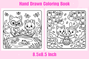 Cozy Date Bold & Easy Coloring Page, a Decorative Illustration by Coco Bloom (Thumbnail 3 of 3)