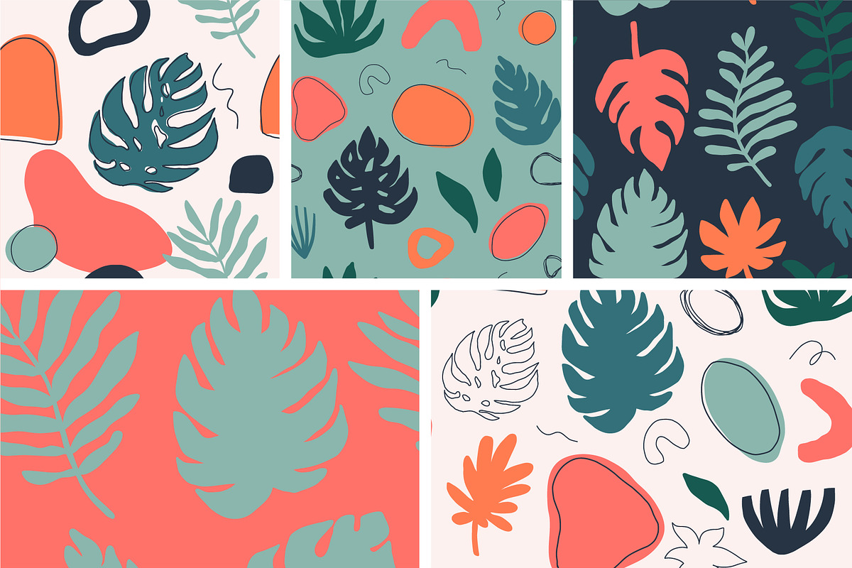 Tropical Patterns & Elements, a Wallpaper Graphic by Bosotochka♥Art (Photo 8 of 10)