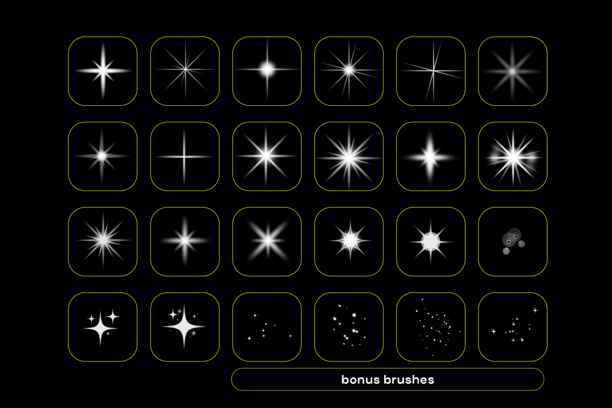 SPARKLE - BRUSHES FOR PHOTOSHOP, a Brush Add-On by saintricchi (Photo 2 of 3)