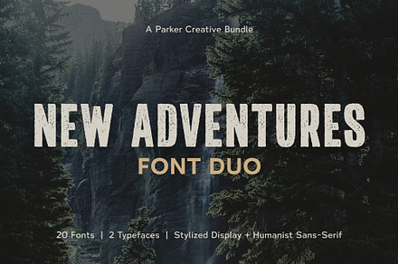 New Adventures Font Duo, a Sans Serif Font by Parker Creative