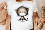 Whimsical Cute Cat Clipart Bundle, an Illustration by Canvas Craft (Thumbnail 7 of 7)