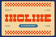 Incline – Retro Groovy Slab Serif, a Slab Serif Font by Font Liner (Thumbnail 1 of 11)