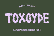 Toxcyde Experimental Display Font, a Handwritten Font by Maulana Creative (Thumbnail 1 of 7)
