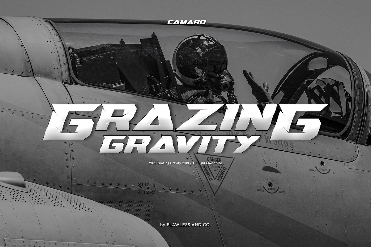 Camaro - Racing Display Font, a Handwritten Font by Flawless And Co (Photo 2 of 9)