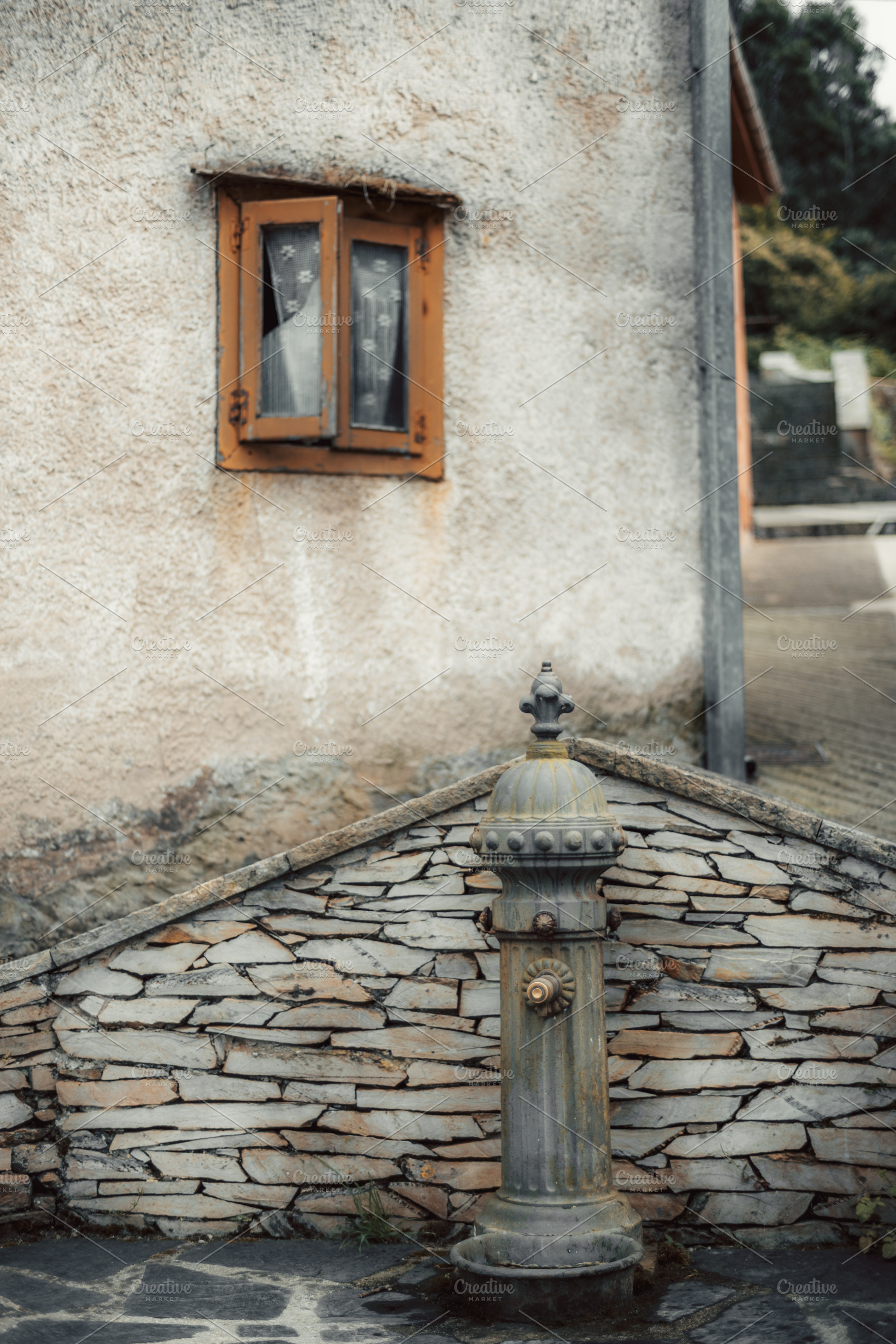 Vintage rustic water fountain, an Architecture Photo by SkyNext