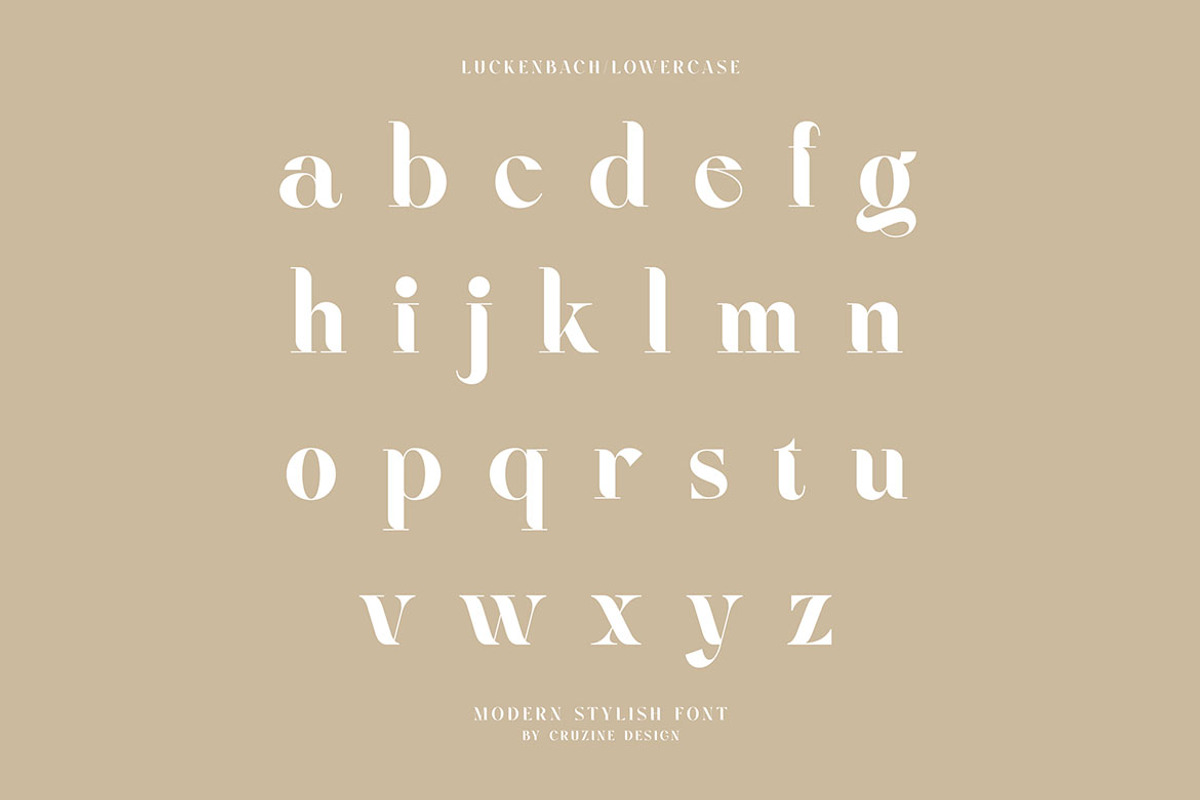 Luckenbach - Modern Serif Font, a Serif Font by Cruzine (Photo 7 of 9)