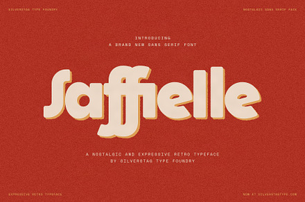 Saffielle - Bold Vintage Typeface, a Sans Serif Font by SilverStag Type Foundry