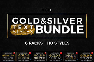 BUNDLE: Gold & Silver Text Styles