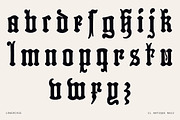 Decorative Gothic Display Font, a Blackletter Font by Century Library (Thumbnail 4 of 6)