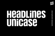 Headlines Unicase Font Family, a Sans Serif Font by TypeThis!Studio (Thumbnail 1 of 26)