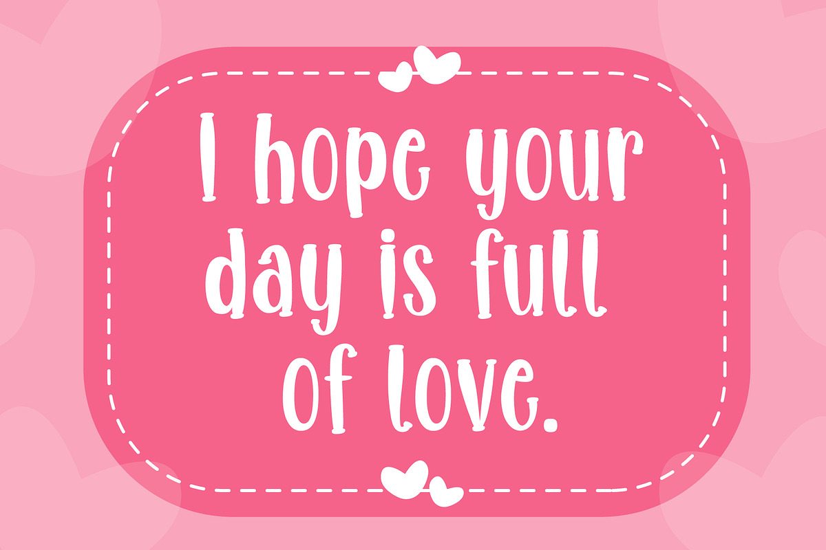 Minnie Heart Font, a Handwritten Font by KengGraphic (Photo 2 of 9)