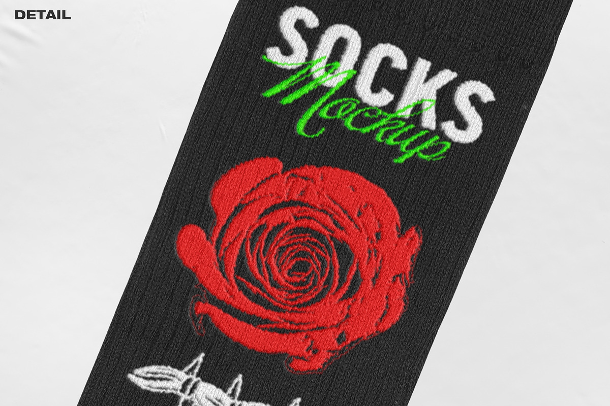 Socks - Mockup (High), a Merchandise Mockup by DaldSgh (Photo 9 of 12)