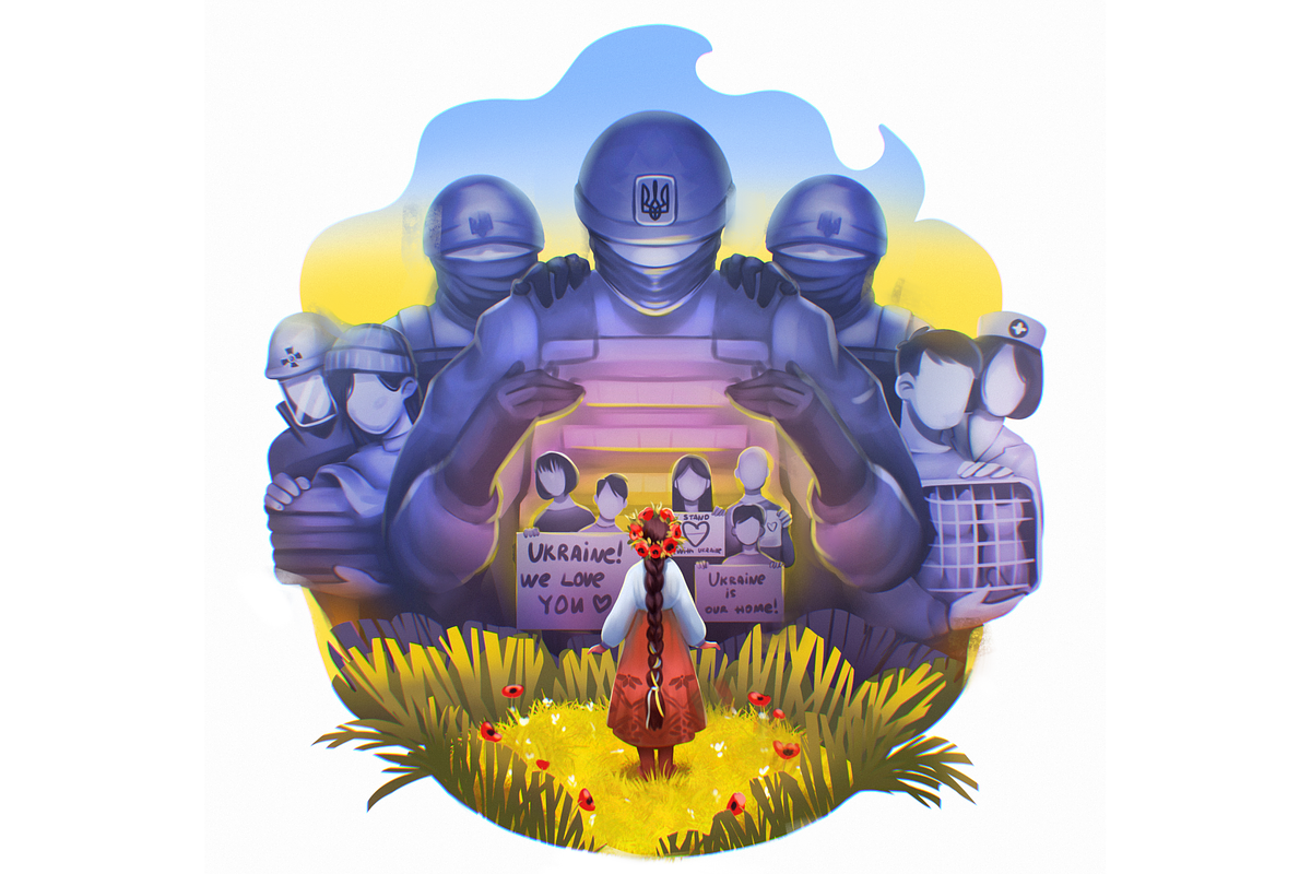 Ukraine HIGH RES, an Illustration by tubik shop