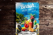 Beach Party Flyer, a Flyer Template by CREATIVE DUDE (Thumbnail 3 of 3)