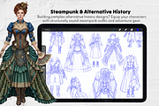 215 Victorian Dress Procreate Stamps, a Brush Add-On by Selentaori Studio (Thumbnail 7 of 12)