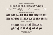 Broken - Bold Serif Font, a Serif Font by Cruzine (Thumbnail 9 of 11)