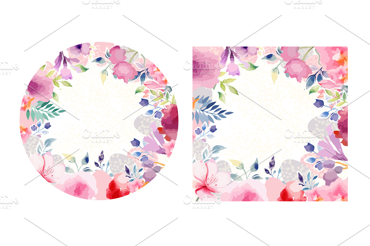 A set of beautiful frames of, an Object Illustration by Nenahliadava Design