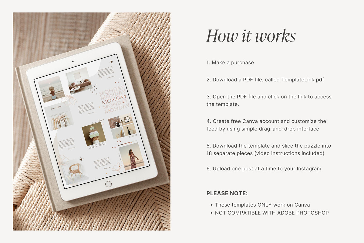 Canva Instagram Puzzle template, a Social Media Template by ...